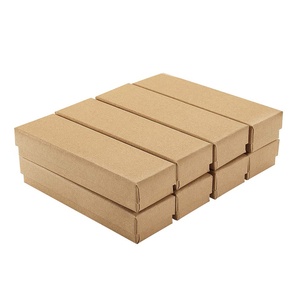 PH PandaHall 20 Pack Jewelry Gift Boxes, Valentine Necklace Bracelet Box Rectangle Packing Boxes with Sponge for Selling Pen Jewelry Birthday Wedding Engagement Mother's Day 1.6x5.2x1”