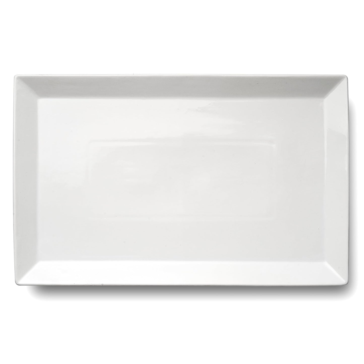 MIECOO Large Serving Platter, 18.5" x 11.5" White Serving Tray, Rectangular Porcelain Plate for Party, Wedding, Birthday, Entertaining, Food, Appetizer, Fruit, Sushi, Dessert