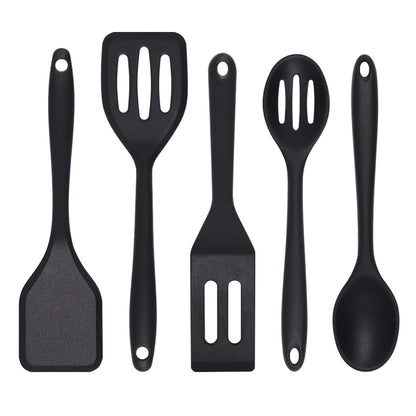 Eolilim Small Spatulas 5PCS, Mini Size Silicone Turner Easy to Clean, Flexible Brownie Spatula, Spatulas for Kitchen Use, Mini Silicone Spatula for Fish, Fried Rice