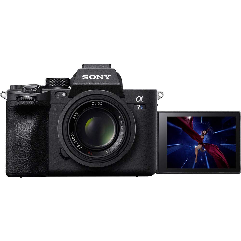 Sony α7S III Full-Frame Mirrorless Camera Body (ILCE-7SM3/B) – 12.1 MP BSI Sensor, 4K 120p 10-Bit Video | 64GB Memory Card, NP-FZ-100 Battery, Photo Software, Case, External Charger and More