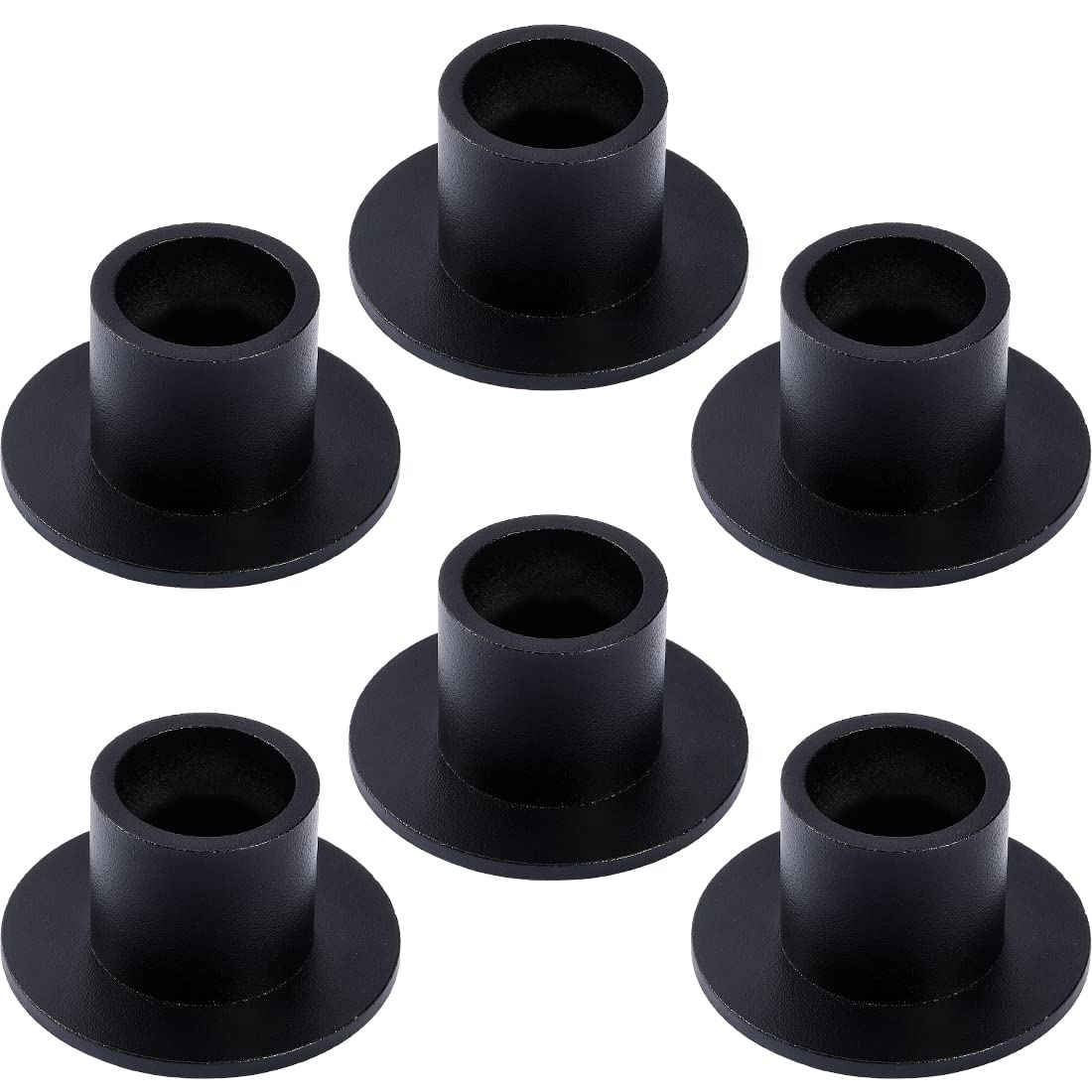 Aglary 6PCS Black Taper Candle Holders, Matte Iron Candlestick Holders Centerpieces for Home Decoration, Wedding Anniversary, Party, Housewarming Gifts.