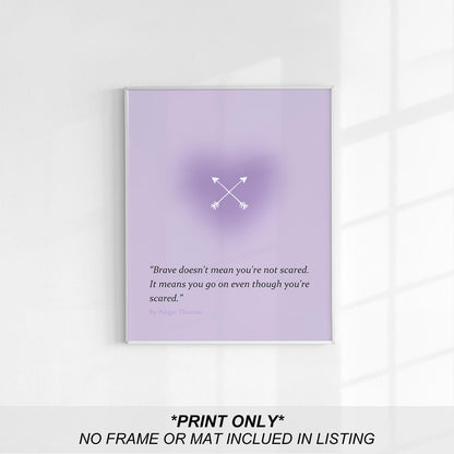 heilkee Purple Preppy Wall Decor Pastel Purple Aura Gradient Poster Trendy Funky Prints Inspirational Quotes Wall Art Set of 6 Spiritual Gifts for Women(UNFRAMED 8x10in)
