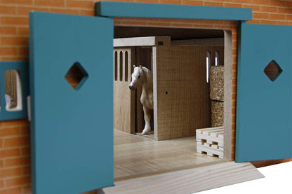 Van Manen 610544 Large wooden horse stable with 9 horse stalls