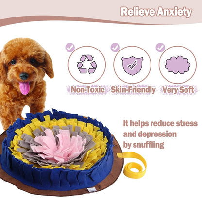 IFOYO Snuffle Mat for Small Dogs, Non Slip Dog Training Pad and Feeding Mat, Scented Activity Blanket for Foraging Skills, Anxiety Relief