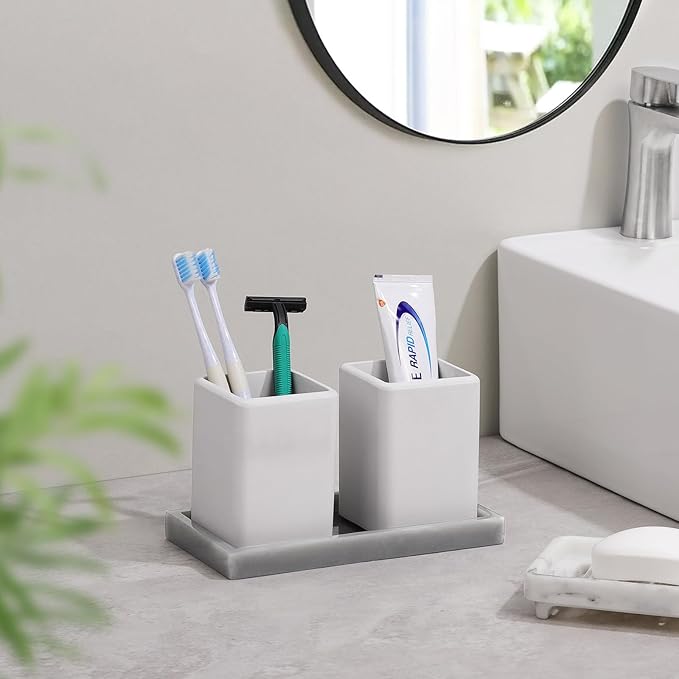 Luxspire Toothbrush Holders 2 Pack, Fast Drying Toothbrush Holders