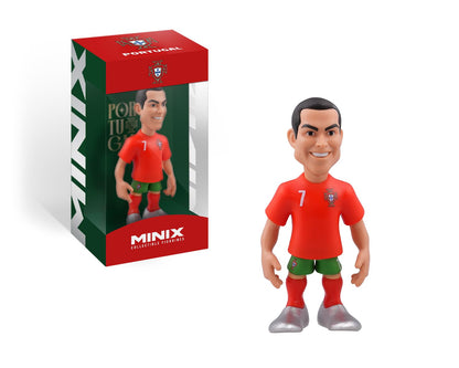 MINIX Cristiano Ronaldo Portugal 12cm Figure - Collectible Ronaldo Figure Sports Football Icon Range for Fans