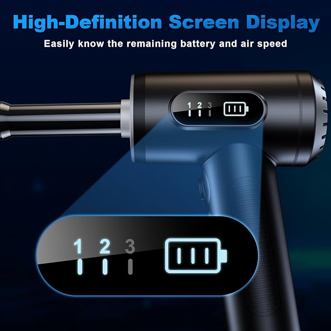 Compressed Air Duster-3 Gear Adjustable 100000RPM Electric Air Duster