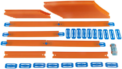 Hot Wheels Track Builder Unlimited,40 Foot Build and Rebuild Track Builder System, Easy to Connect Racetrack, Includes 1 Toy Car, Toys for Ages 4 and Up, One Pack, FTL69 (Package may vary)