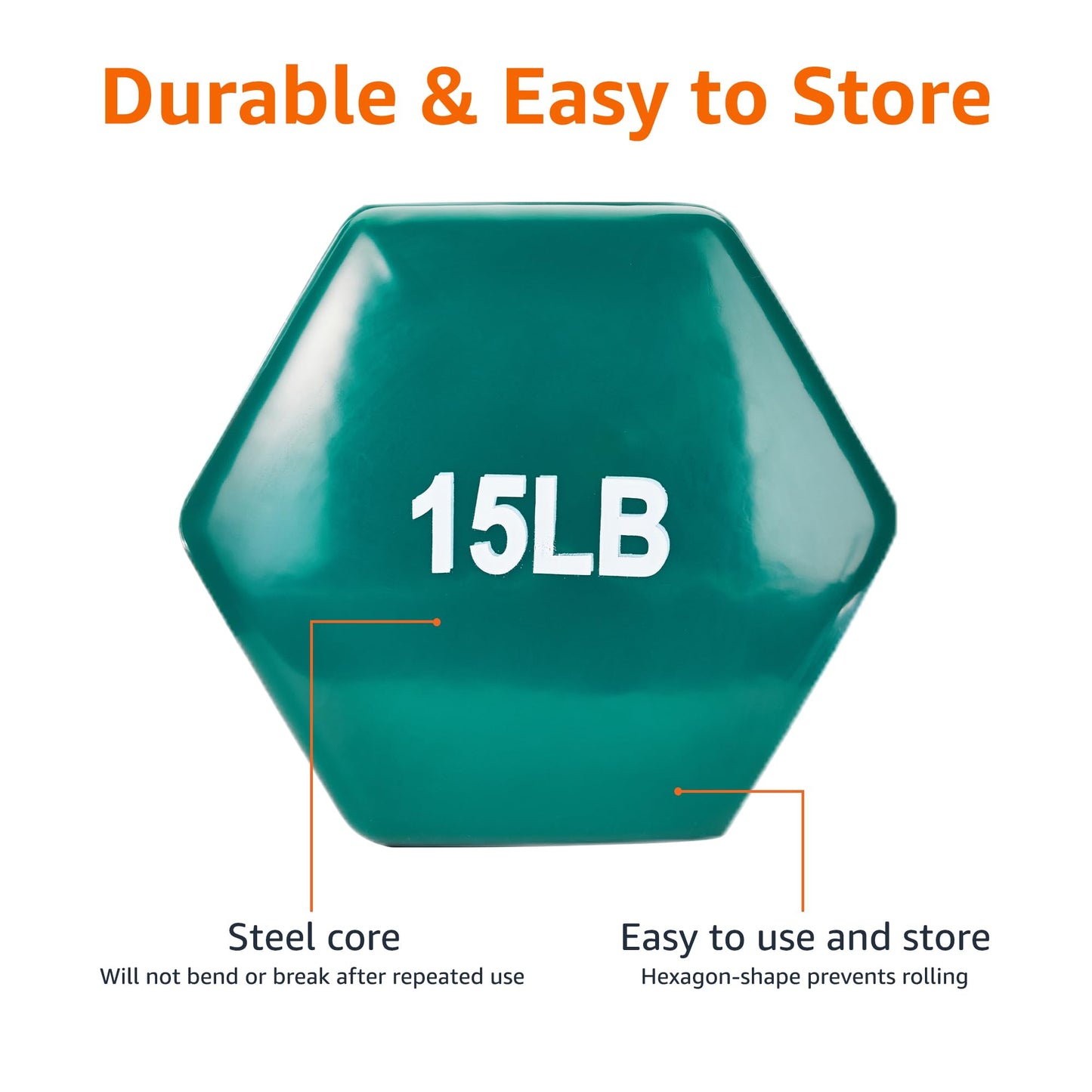 Amazon Basics Vinyl Coated Dumbbell Hand Weights