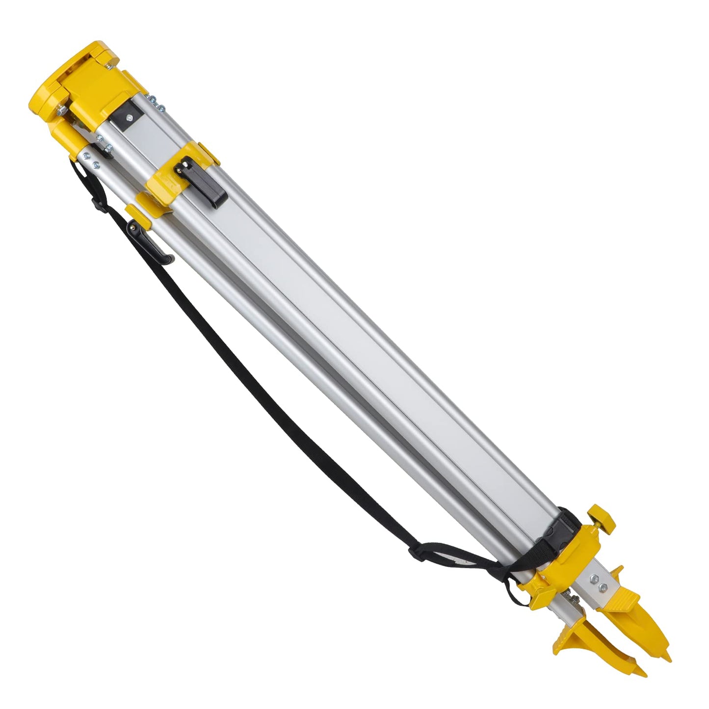 Firecore 16 Ft Aluminum Grade Rod & Heavy Duty Aluminum Survey Tripod with 5/8" - 11 Thread Flat Head Quick Clamp for Rotary Laser Optical Transit Level Theodolites