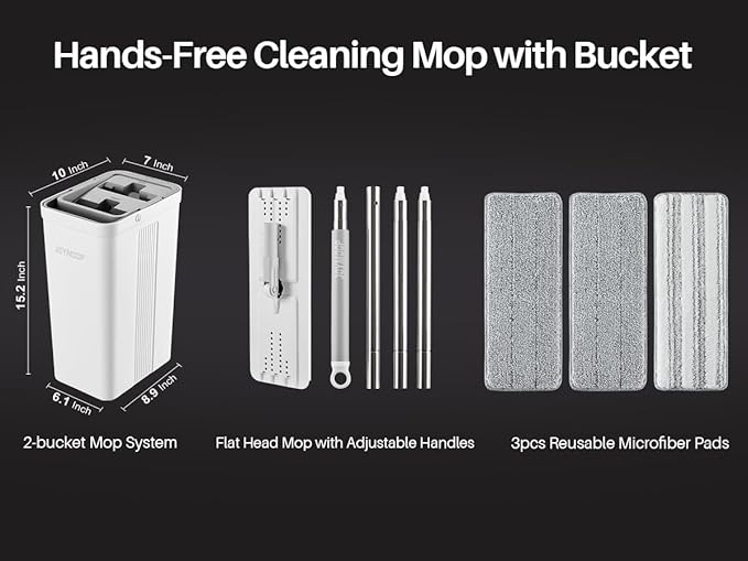 JOYMOOP Mop and Bucket with Wringer Set