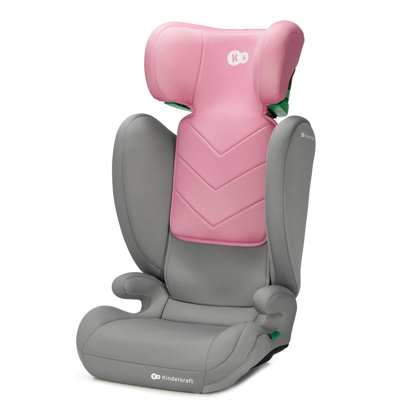 Kinderkraft I-Spark I-Size Baby Car Seat, Group 2/3, 100-150 cm, from 3.5 to 12 Years, 15 to 36 Kg, Light (4.5 Kg), 3-Point Seat Belt, Side Protection, Pink