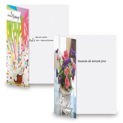 Current Faith Assorted Cards with Envelopes All Occasion - 20 Pack, Large 5" x 7" Christian Cards with Sentiments, Variety of Get Well, Sympathy, Birthday, Anniversary & Thinking of You