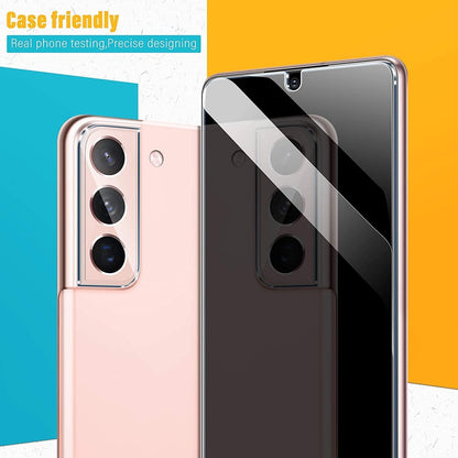 UniqueMe [2+3 Pack Compatible with Samsung Galaxy S21 5G - 6.2 inch Tempered Glass + Camera Lens Protector Screen Protector with Easy Installation Frame[9H Hardness]
