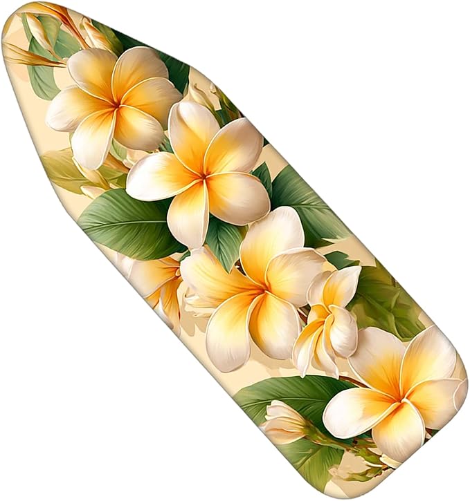 Nuxovilar Yellow & White Floral Pattern Ironing Board Cover, 15×54 inch