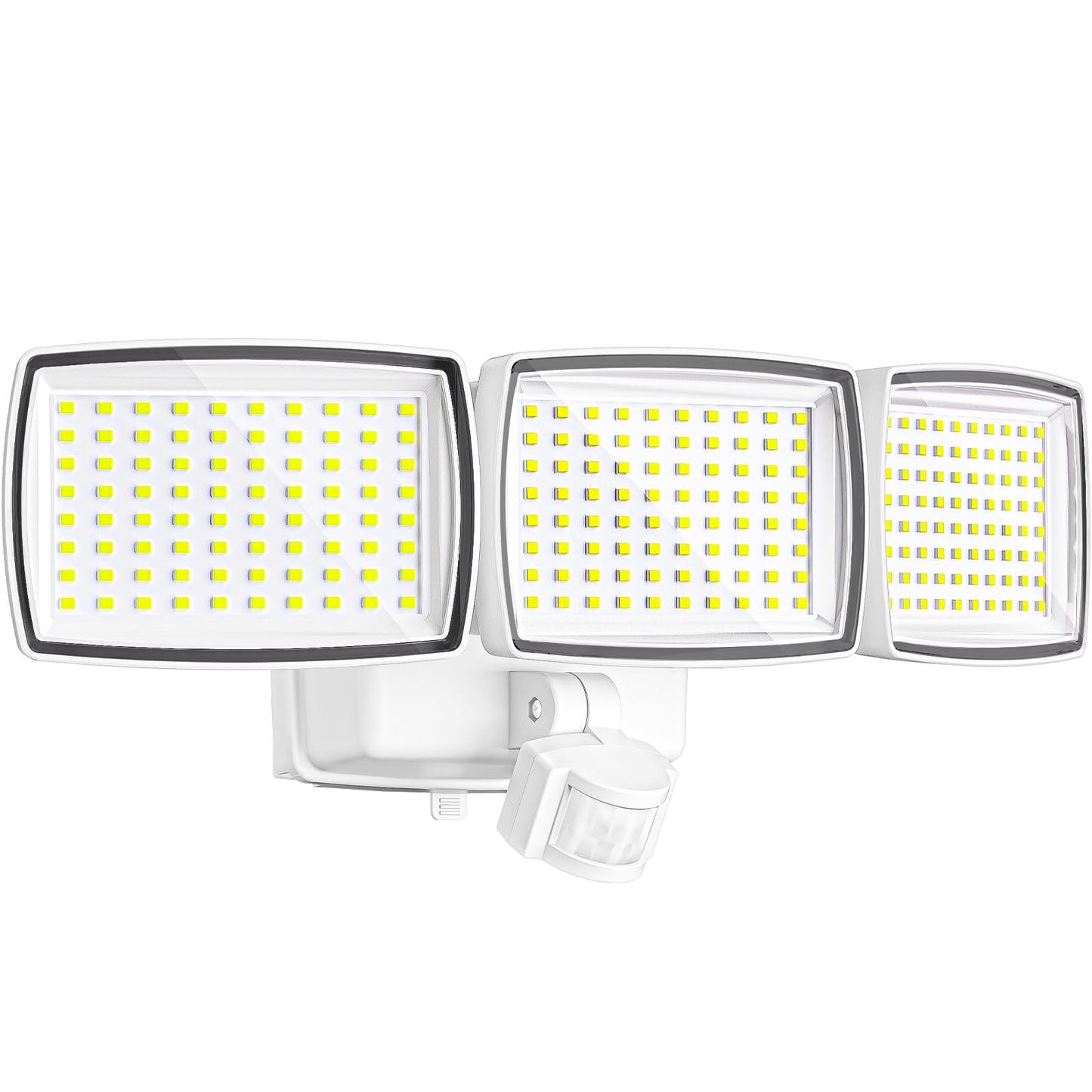 AIXPI Battery Powered Outdoor Lights, 240 Led Security Lights Outdoor Motion Sensor PIR, IP65 Waterproof Outdoor Wall Lights Wireless Flood Lights Indoor for Gardern Yard Porch Garage, White 1 Pack