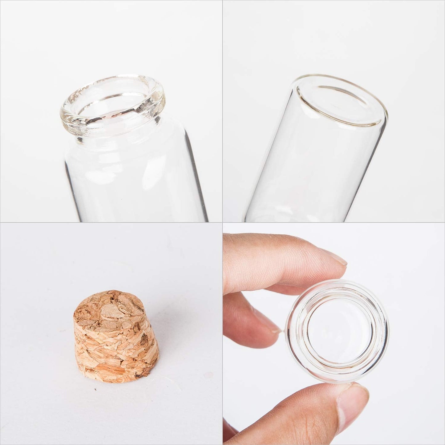 Brajttt 30ml Potion Bottles,64PCS Small Glass Bottles with Cork, DIY Decoration Tiny bottles with Cork, Spell Jars, Storage Container for Art Crafts for Wedding Party Supplies