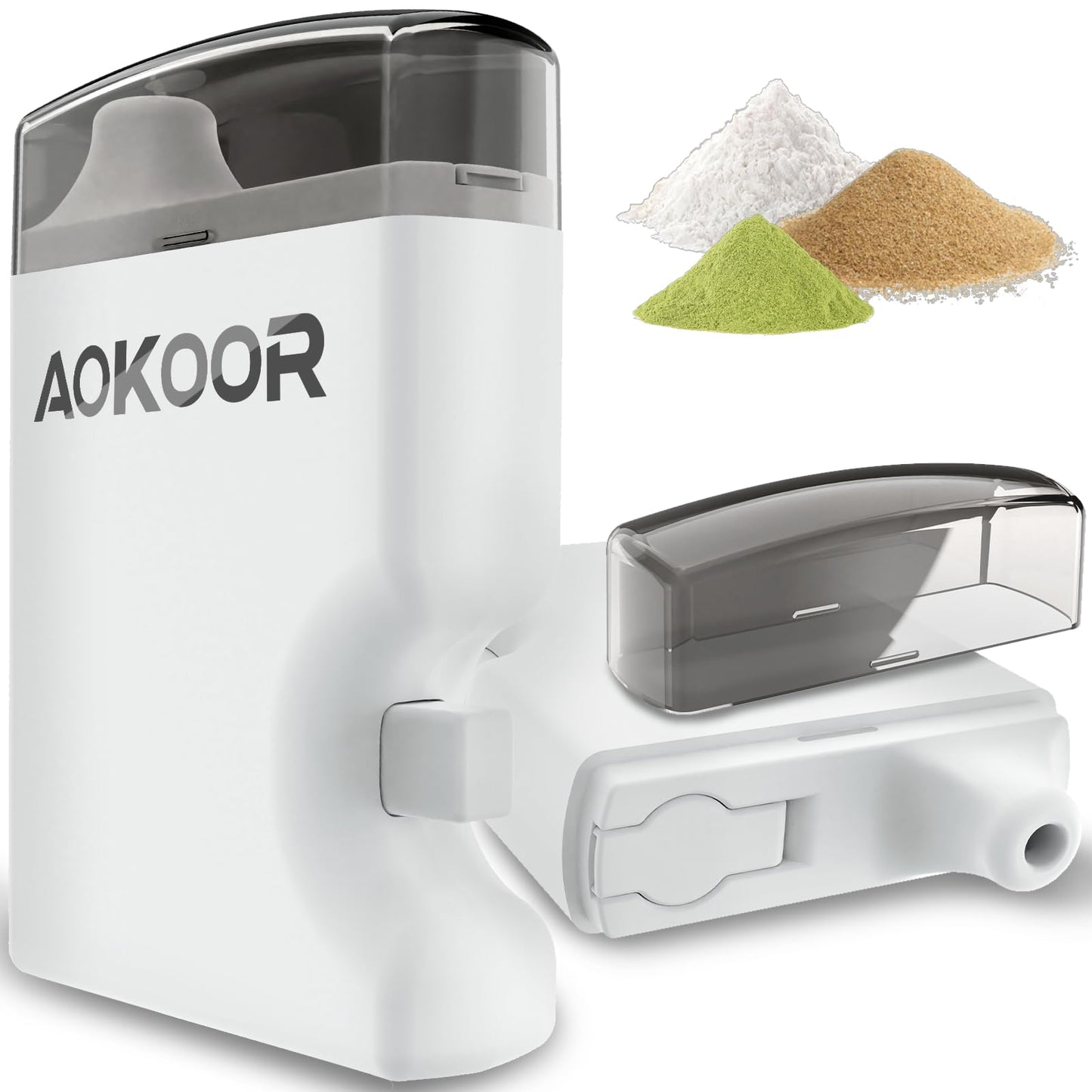 Portable Pepper Shaker - Multifunctional SnuffBulletSniffer, Professional Spice Dispenser Shakers for Easy Use, Convenient PowderSniffer, Discreet and Effective Snuff Kit (WHITE)