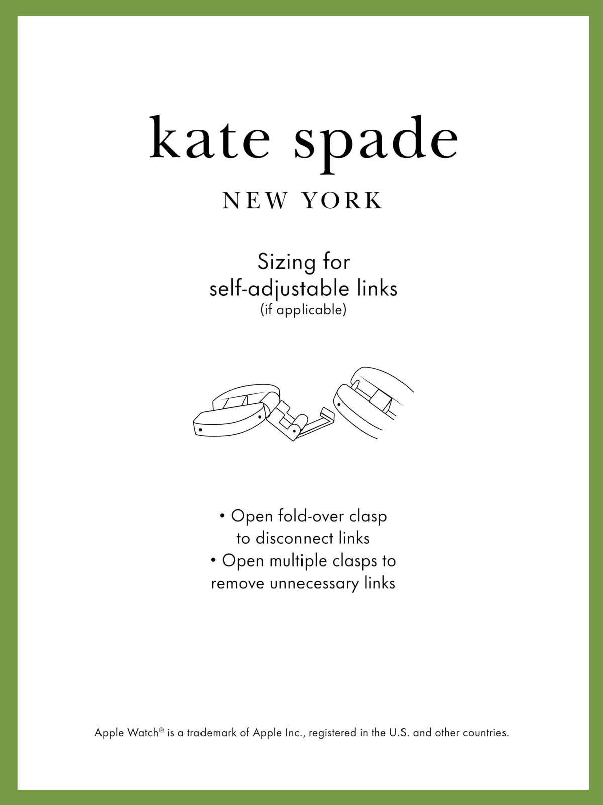 Kate Spade New York Women's Gold-tone Scallop Stainless Steel Bracelet Band for Apple Watch®, 38/40/41mm (Model: KSS0143)