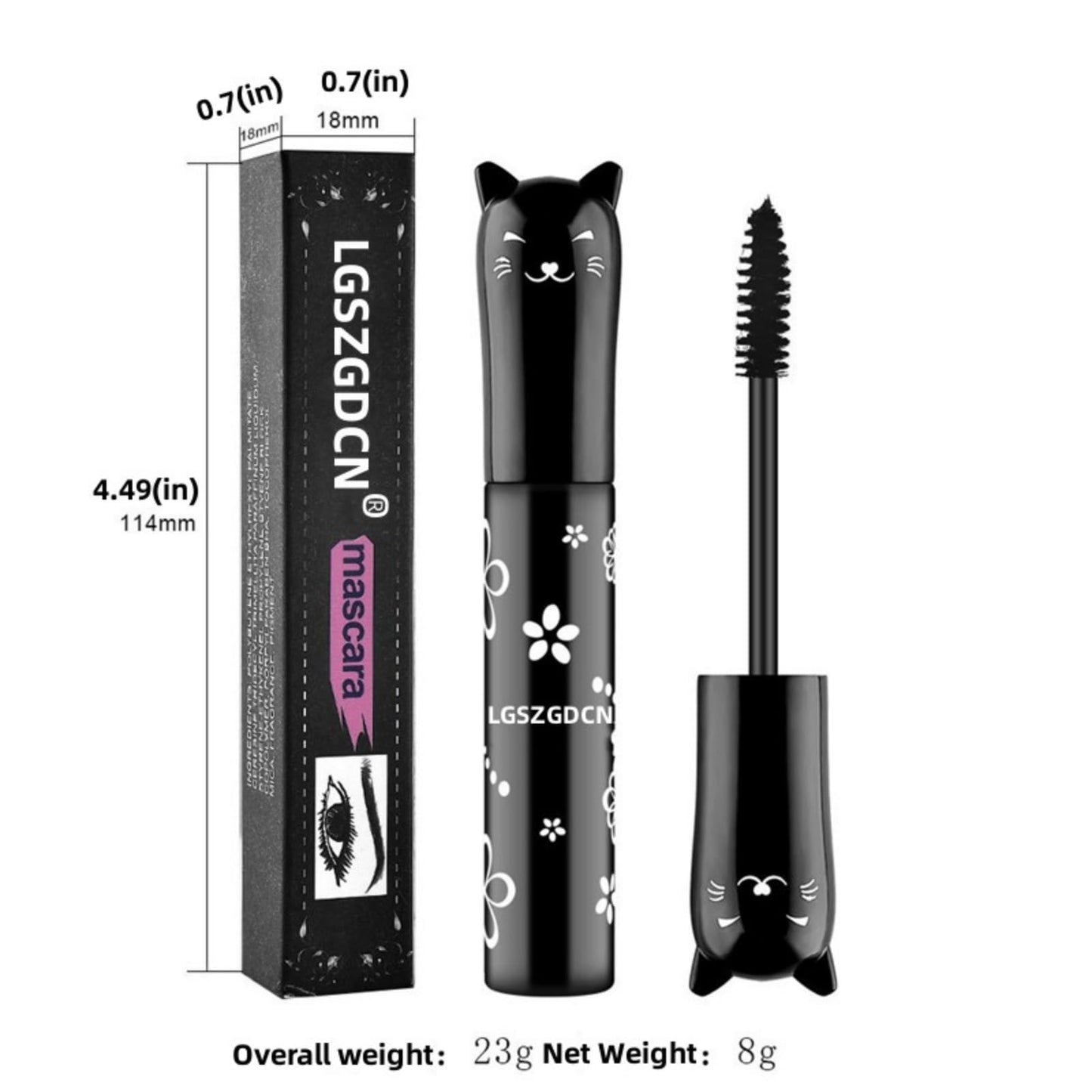 LGSZGDCN Purple Lashes Extensions mascara Eyes Makeup eyelash serum coloured Mascara Waterproof Fast Dry Eyelashes Curling Lengthening Party Stage Use