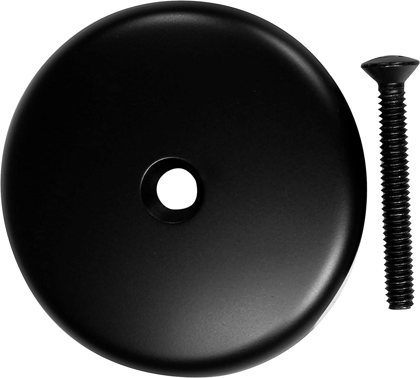 Westbrass D49721-4-62 1-1/2" Bath Waste & Overflow Assembly with Pull Drain Stopper and One-Hole Faceplate Top Elbow - Sch. 40 PVC, Matte Black (4-Pack)