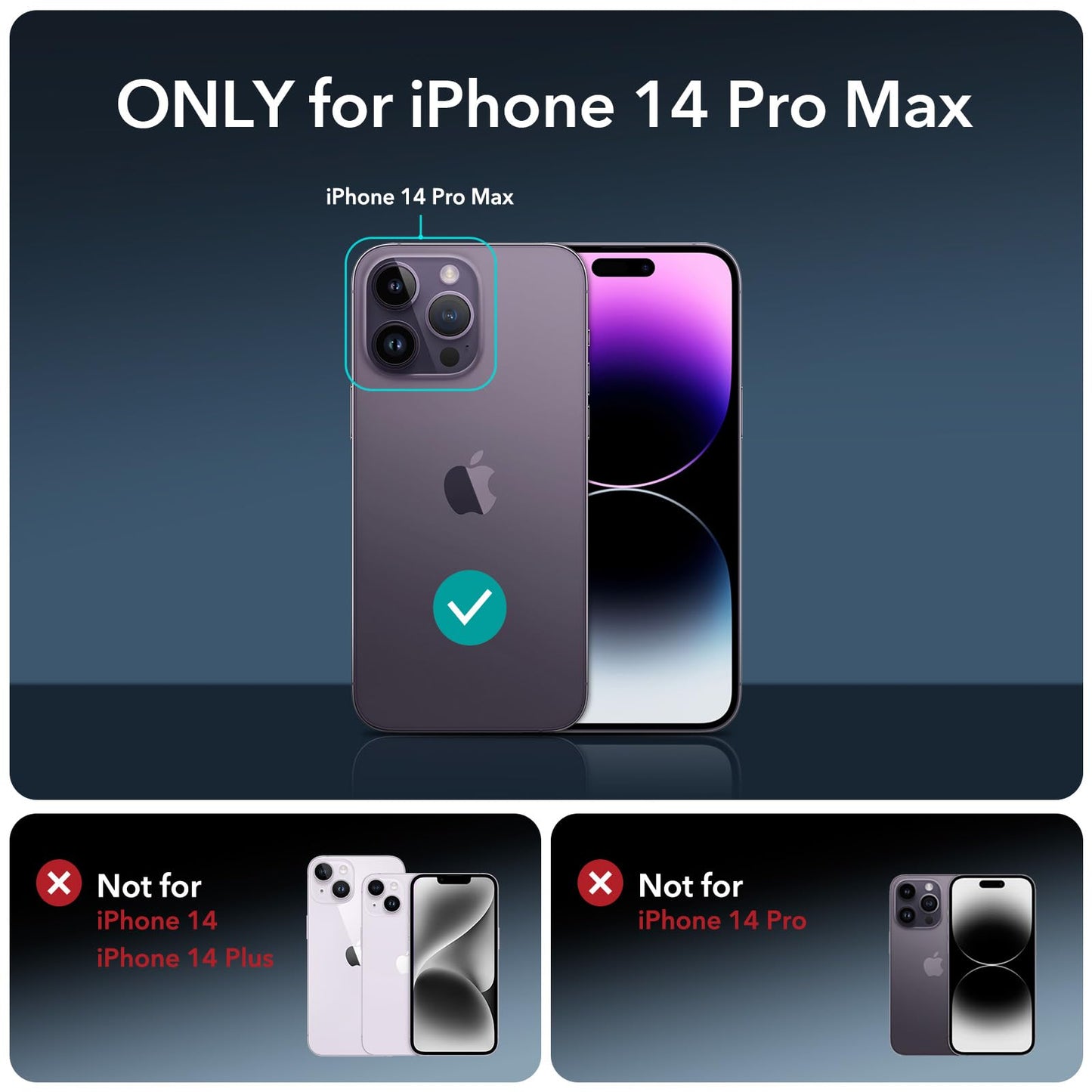 ESR 3 Pack for iPhone 15 Pro Max Screen Protector, [9H Hardness] [Military Grade Shatterproof] Full Coverage Tempered Glass Film with Easy Installation Tool, HD Clear, Scratch Resistant