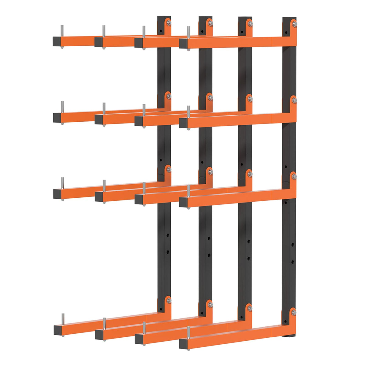 Olgsibb Lumber Storage Rack,Upgrade Folding Lumber Rack Wall Mount, Heavy Duty Metal 8 Level 32 Inch Wood Storage Rack for Garage Storage Organization