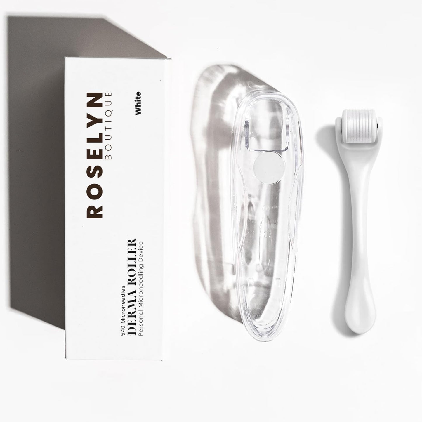 ROSELYNBOUTIQUE Derma Roller for Hair Beard Facial Skin Face 540 Titanium Microneedle - At-Home Beauty Instrument - Holiday Gift for Men Women