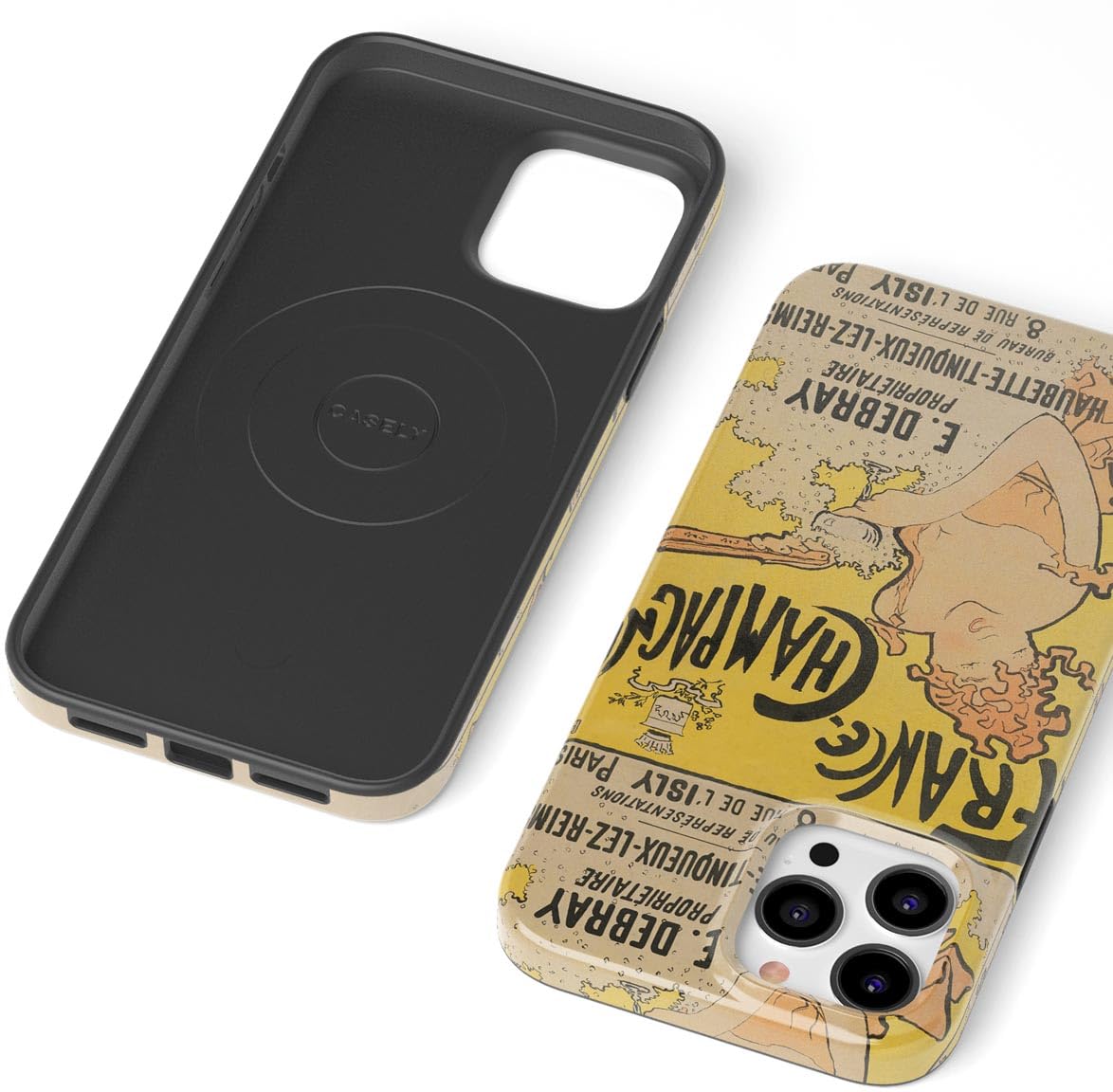 Casely iPhone 13 Pro Max Case | Here Comes The Sun | Colorblock Sunset | Classic Ultra Slim Case Design