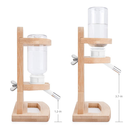 Niteangel Water Bottle with Stand for Syrian Dwarf Hamsters Gerbils Mice Rats Degus Small pet Rodents (White)