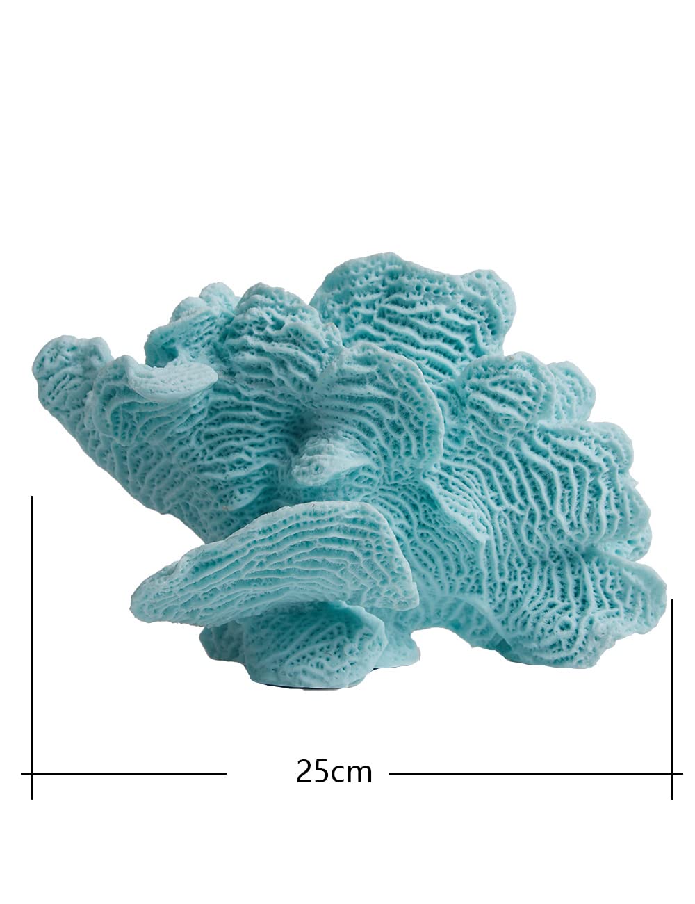 HAUCOZE Coral Decor Ocean Sculpture Statue Modern Home Art 9.4 Inch