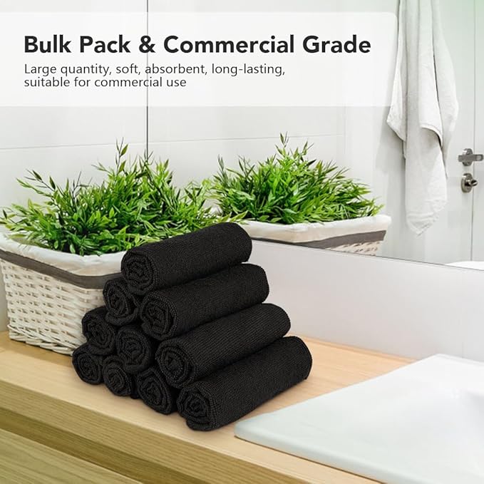 Orighty Wash Cloths Bulk Towels Set 200 Pack, Highly Absorbent and Soft Feel