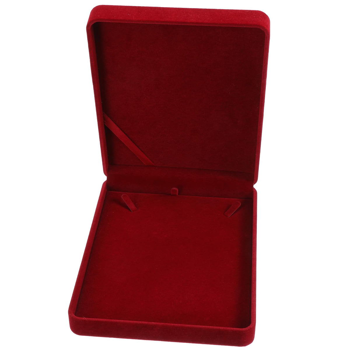 Douaowoc 2 Packs Jewelry Set Wine Red Velvet Box Necklace Earring Ring Necklace Bracelet Gift Display Case Wedding Jewelry Storage Holder(Jewelry Not Contained