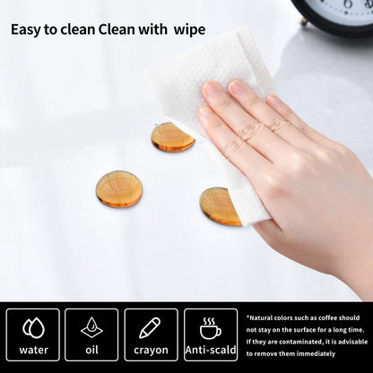 LBJFYHJN Clear Desk Mat, Non-Slip PVC Desk Protector Mat with Round Edge, Heat Resistant & Waterproof Clear Desk Writing Mat for Home and Office (23.6"*15.7")