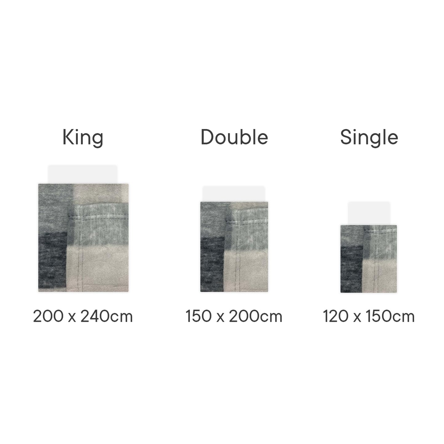 Dreamscene Sofa Throw Blanket, Soft Cosy Warm Grey Tartan Check Outdoor Throw for Garden Furniture Double Fleece Blanket for Bedroom Living Room Picnic, 150 x 200cm