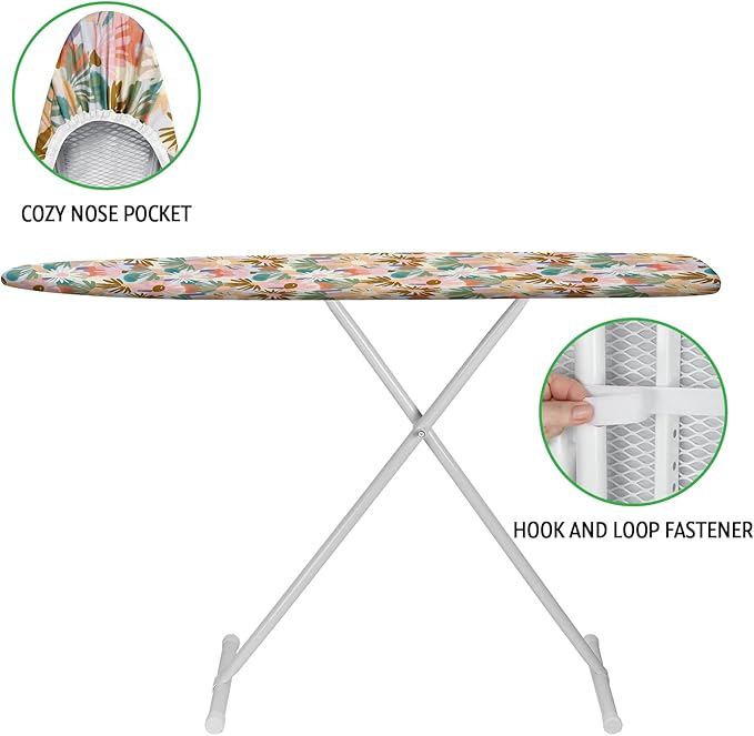 Ironing Board Cover and Pad 15x54 Inch Standard Ironing Board Cover
