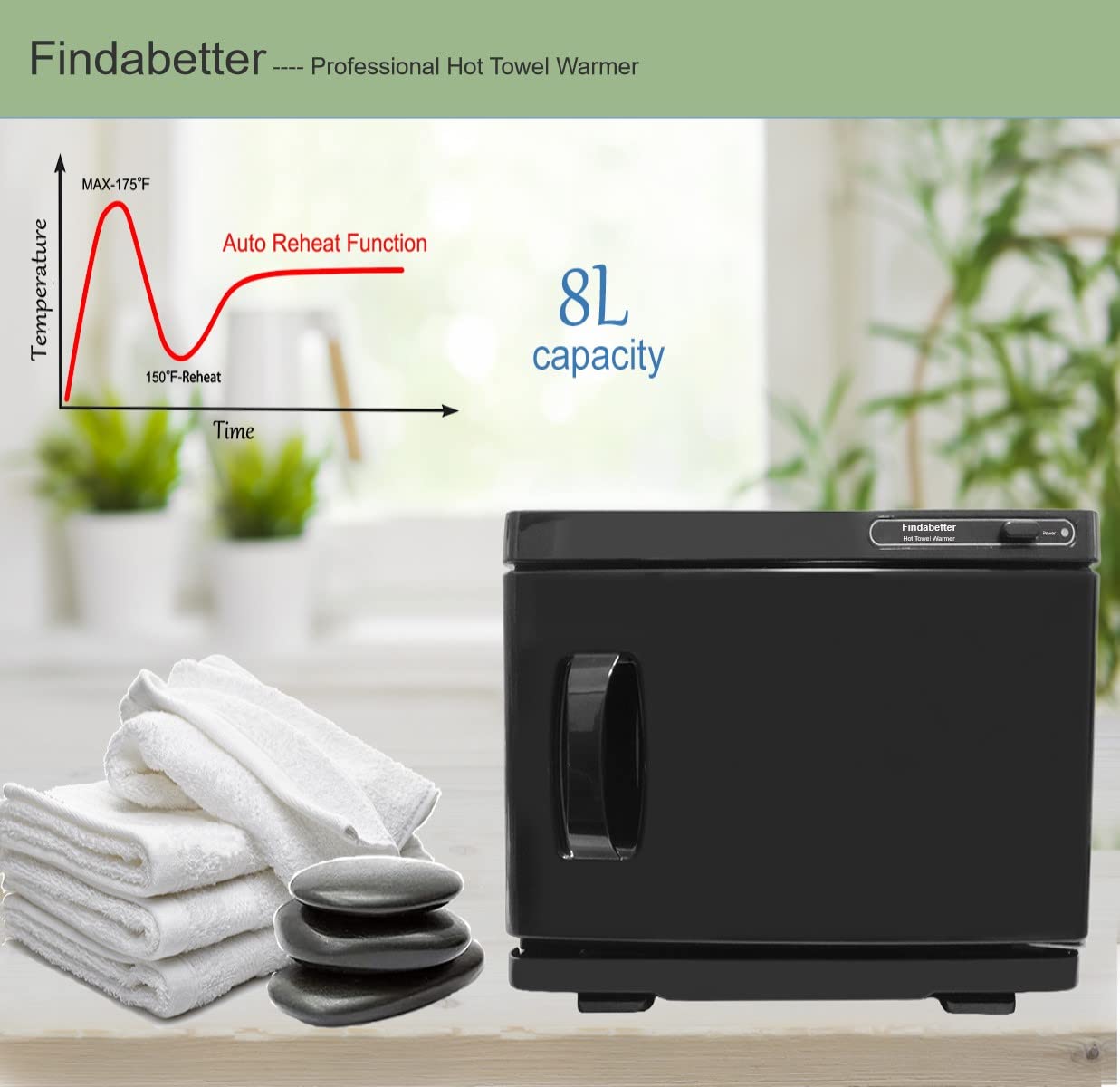 Hot Towel Warmer, Professional Towel Warmer, Hot Towel Cabinet with 8L Capacity, Professional Towel Warmer Cabinet for Facial Towels, Middle Towel Warmer for Salon and SPA Use