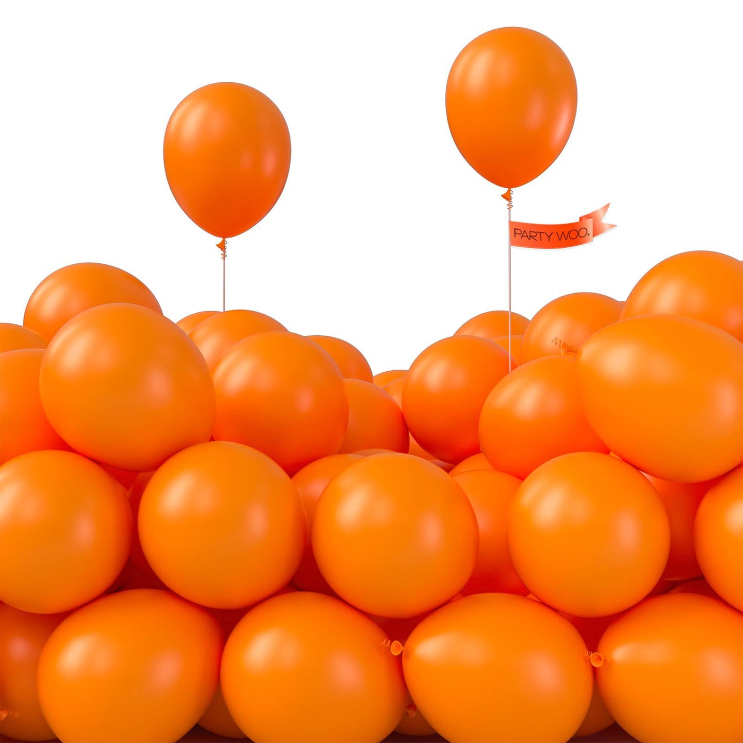 PartyWoo Orange Balloons 100pcs 5 Inch Latex Helium Balloons for Birthday Baby Shower Graduation Fall Tangerine Little Cutie Pumpkin Tropical Sunshine Boho Theme Party Decorations Orange-Y9