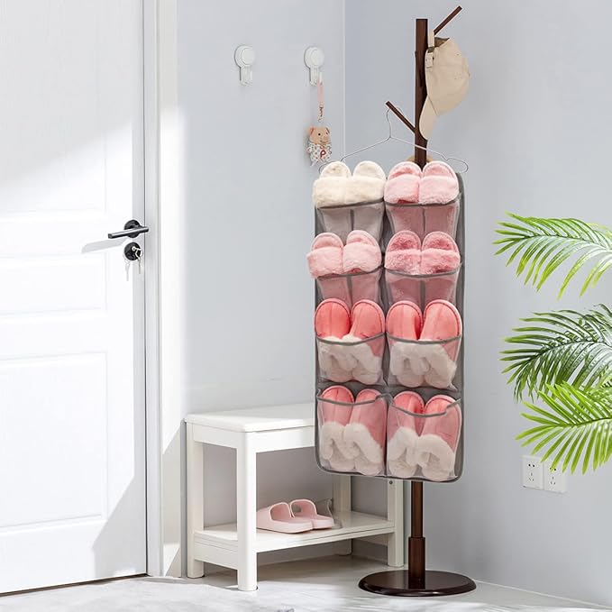 Dual Sided Hanging Closet Organizer Durable Socks Stocking Clothes Bra