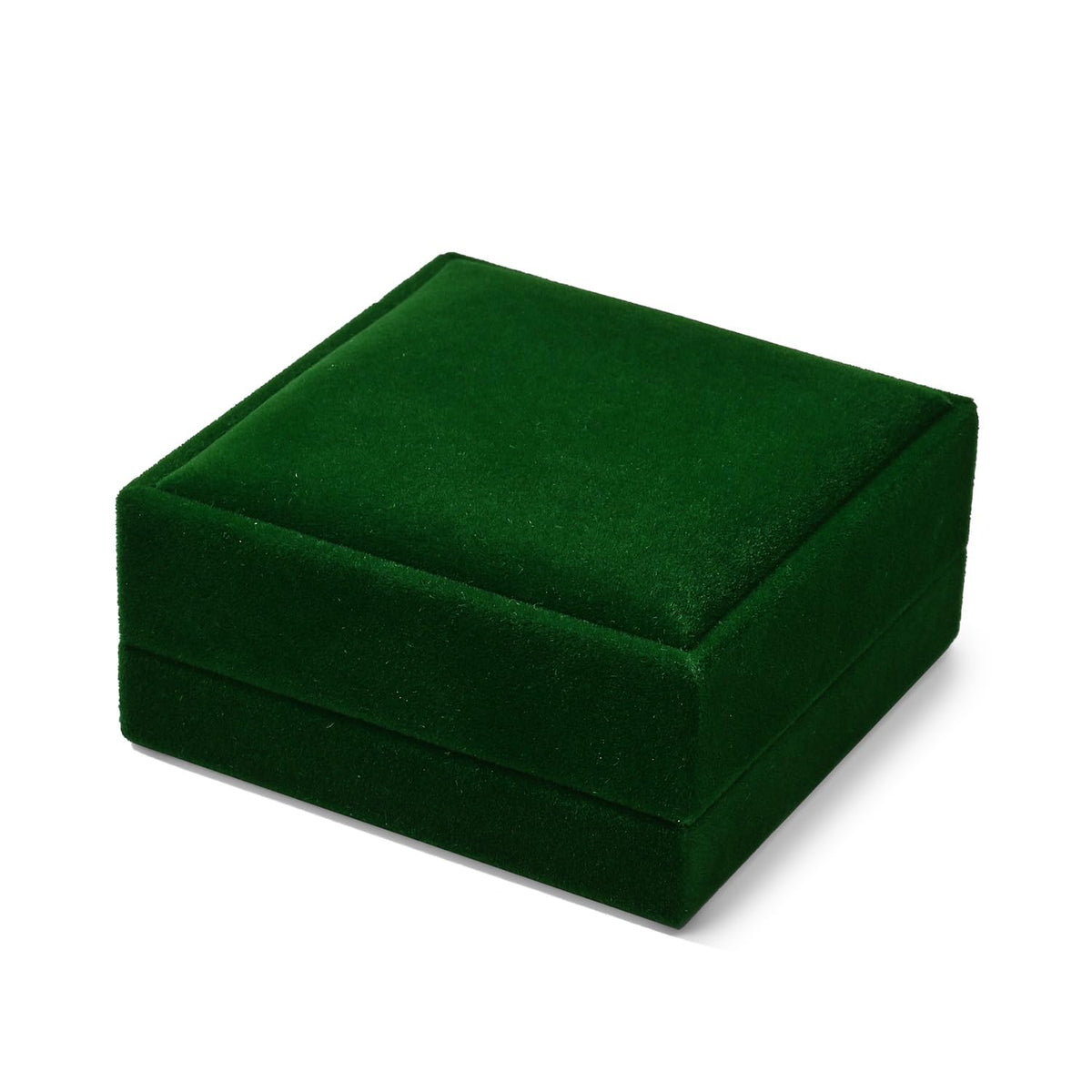 Papten 3 in 1 Velvet Jewelry Set Gift Box Earring Gift Box Ring Necklace Boxes Small Jewelry Storage Boxes for Travel Birthday Mother's Day Valentine's Day Gifts (Dark Green)