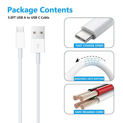 Carplay Cable Cord Compatible with iPhone 16 17 USB A to USB C Cable for 17 Air/17 16 15 Pro Max ，Plus, Pro 12.9/11, 10th Gen, Air 5th/ 4th,Mini 6th Charger Car Charging Cable White