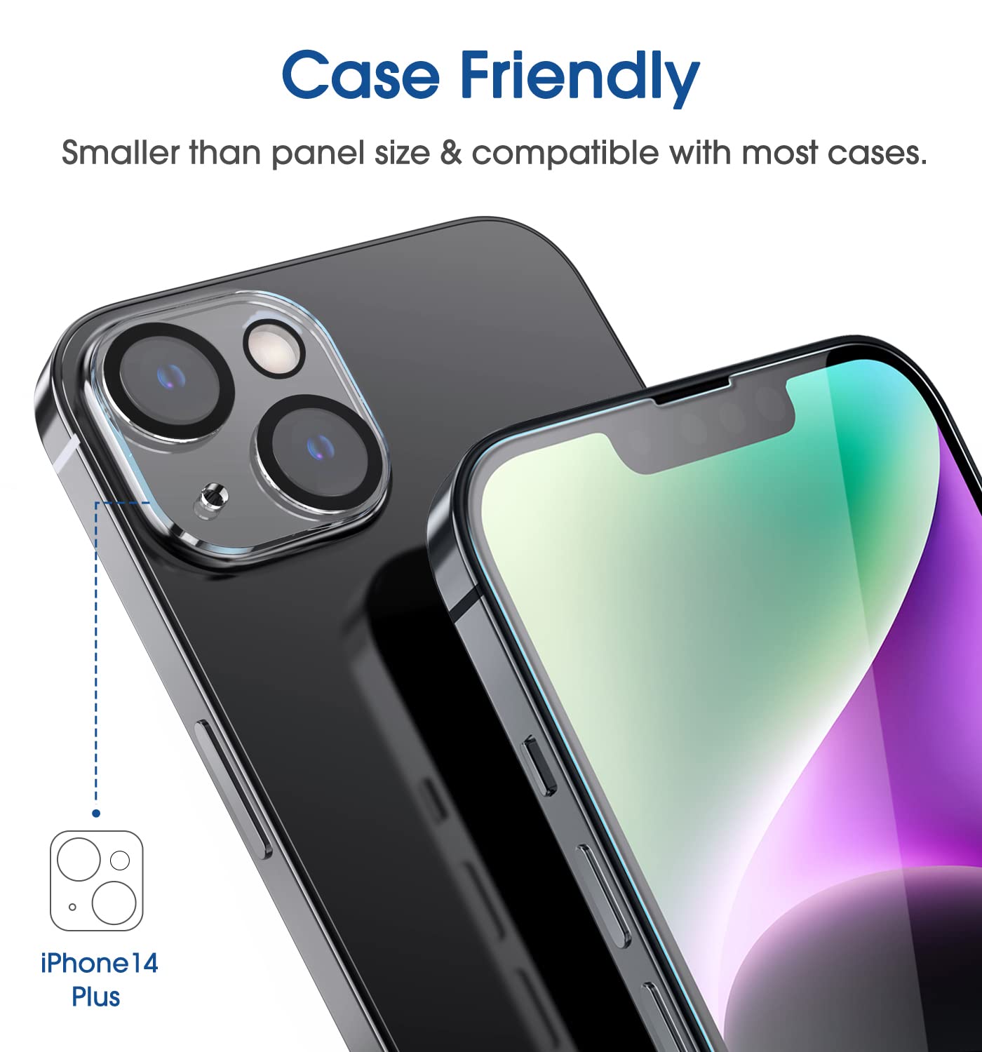 amFilm Easiest Installation OneTouch for iPhone 15 Pro Max Screen Protector [6.7 Inch] Tempered Glass + Camera Lens Protector, Auto-Alignment Tech, Bubble Free, Case Friendly, Anti-Scratch [2+2 Pack]
