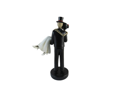 Forever Yours Skeleton Wedding Couple Bride and Groom Day of The Dead Figurine