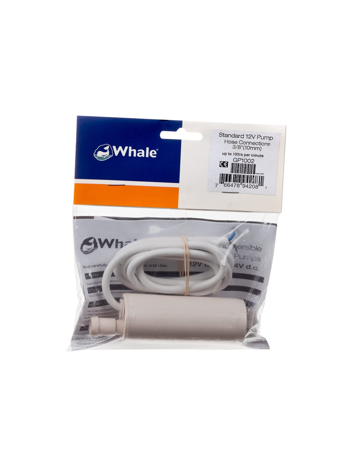 Whale DKN LEISURE NEW MODEL – GP1002 Standard 12V Submersible Electric Pump-White, 10 litres