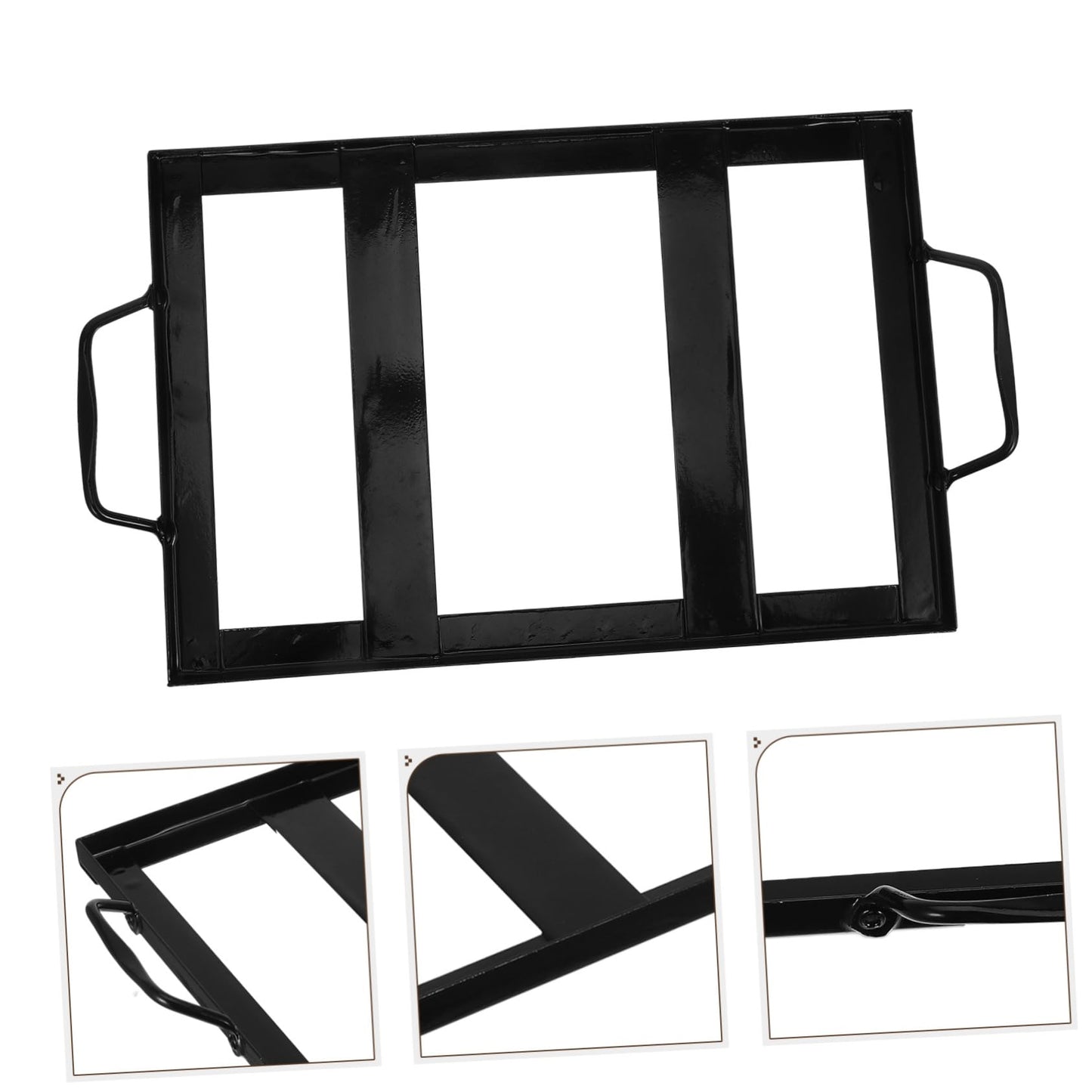 IWOWHERO Restaurant Salt Plate Stand Bbq Supply Stainless Salt Plate Rack Grilling Accessory Kitchen Tool