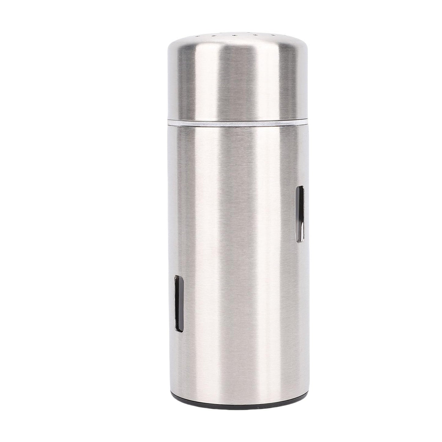Focket Salt Shaker, 304 Stainless Steel Rust Proof Multifunctional Condiment Shaker, Seasoning with Airtight Lid for Kitchen Cooking Grilling Picnic (Small Holes)