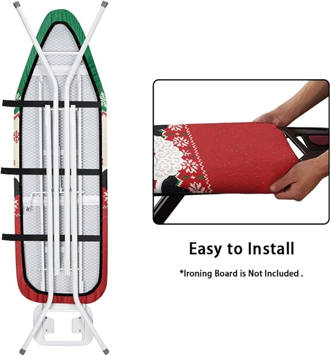 Santa Claus Print Ironing Board Cover 15x54 Inch Household Iron Board Covers