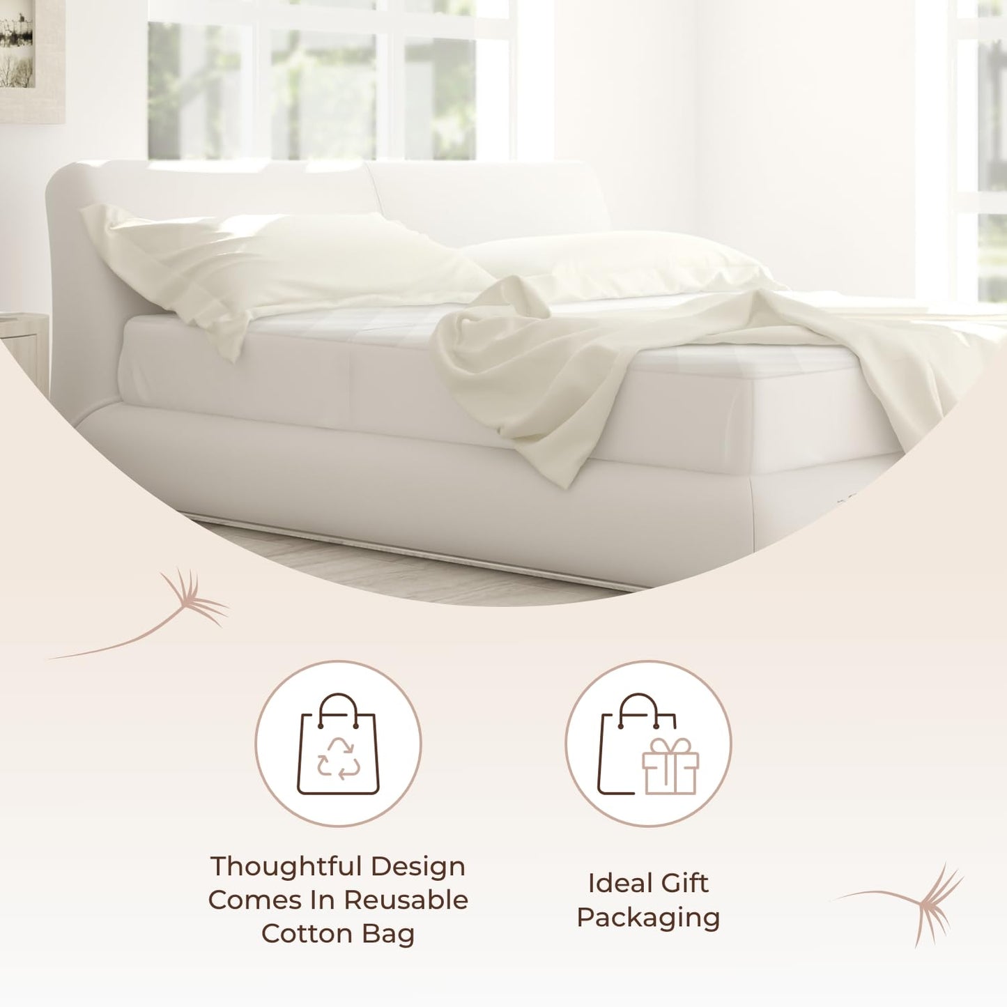 100% Cotton Organic Mattress Pad - Luxury Quilted Mattress Topper Protector Plush & Breathable Machine Washable Design - Fairtrade & GOTS Certified Premium 400GSM Thick with Deep Pocket (Cal King)