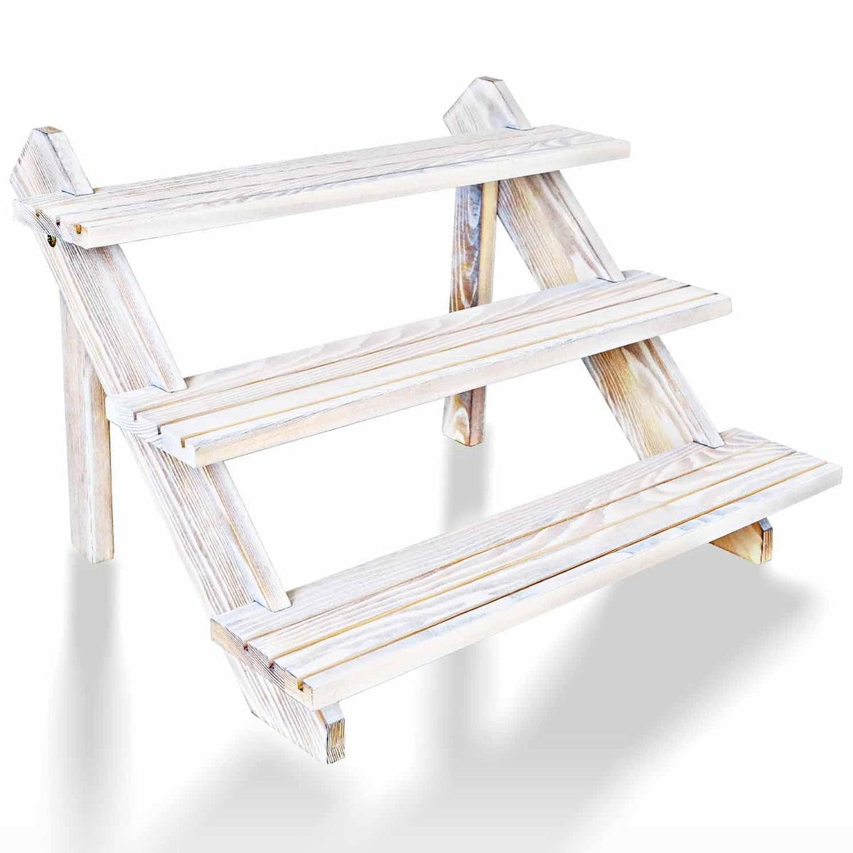 Display Riser, Earring Display Stands, Organizer for Vendor white(3tier)