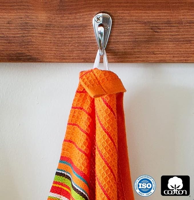 COTTON CRAFT Salsa Stripe Kitchen Towels
